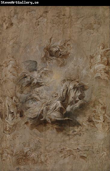 Peter Paul Rubens Multiple Sketch for the Banqueting House Ceiling